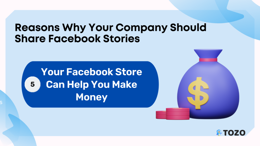 Facebook store make money