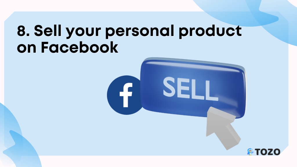 sell your personal product on facebook
