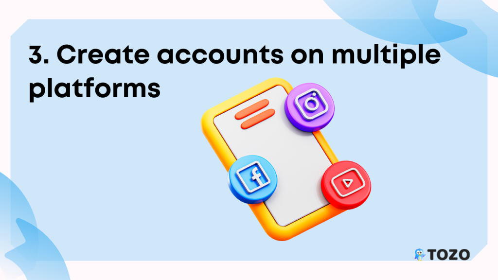 create accounts on multiple platforms