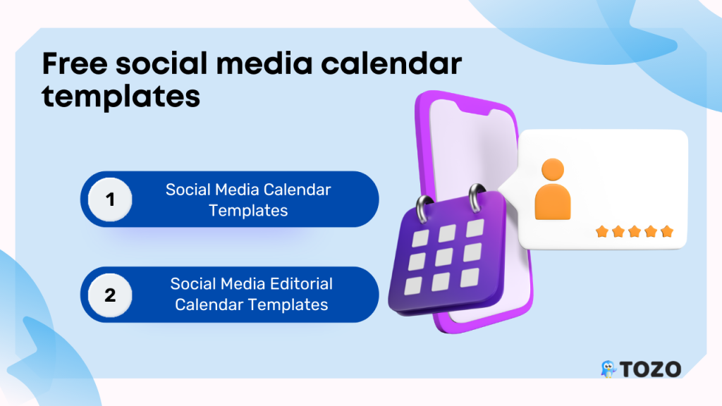 free social media calendar templates