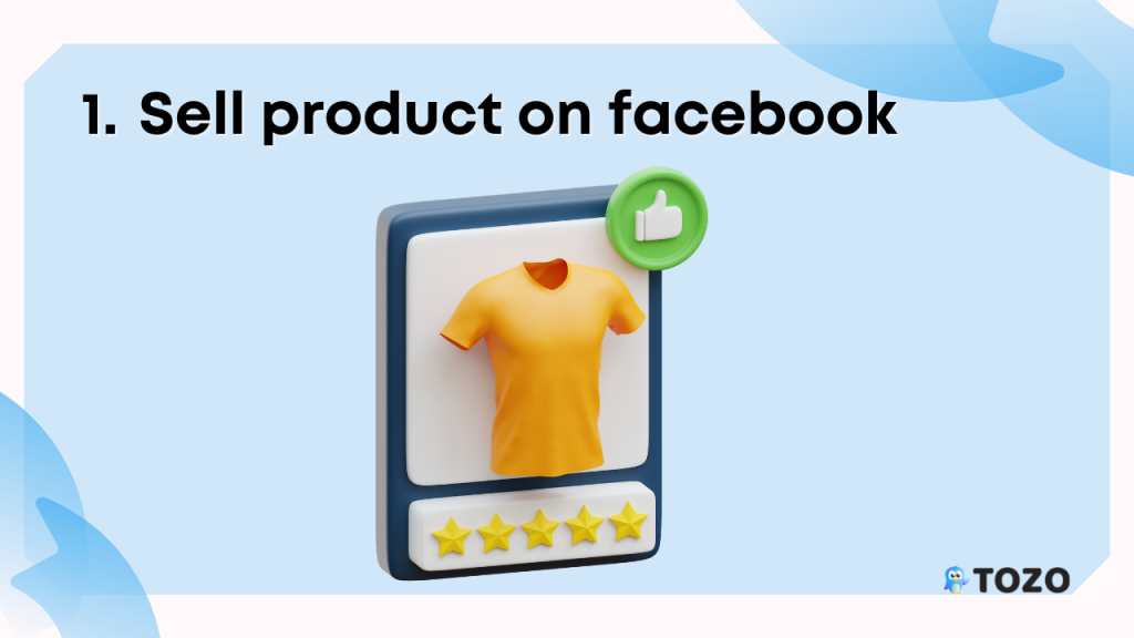 sell product on facebook