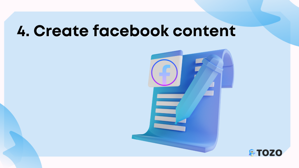 Create facebook content