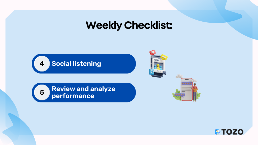 Weekly Checklist